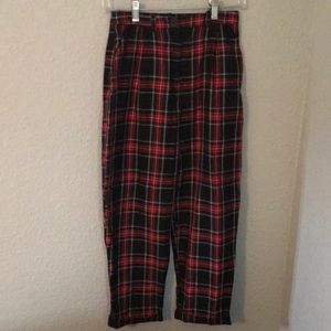 ASOS Collusion petite US 4 plaid pants